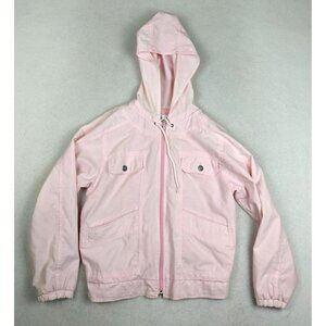 VINTAGE GIRL'S LIGHT PINK HOODED JACKET - KIDS WEAR BY PARMOUNT - SIZE 14